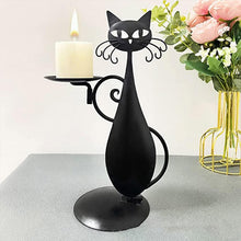 Load image into Gallery viewer, Black Cat Candle Holder
