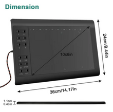 Load image into Gallery viewer, Graphic Tablet Drawing Pad Digital Pen
