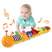 Load image into Gallery viewer, Musical Baby Rattle Stuffed Plush Sensory Caterpillar
