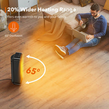 Load image into Gallery viewer, Space Heater Indoor Portable Office Heater Adjustable Thermostat 1500W
