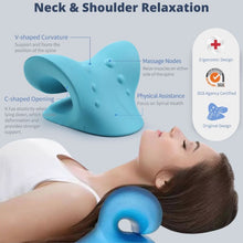 Load image into Gallery viewer, Neck Stretcher Cervical Chiropractic Traction Device Pillow for Pain Relief
