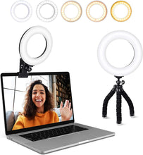 Load image into Gallery viewer, Clip on Laptop Ring Light
