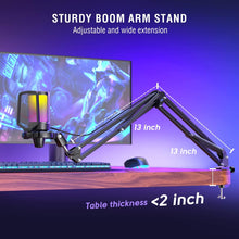 Load image into Gallery viewer, Gaming PC Microphone Podcast Condenser Mic

