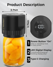 Load image into Gallery viewer, Mason Jar Electric Vacuum Sealer Kit
