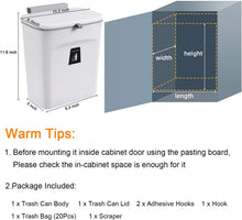Load image into Gallery viewer, 2.4 Gallon Kitchen Compost Bin For Counter Top Or Under Sink
