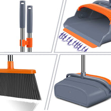 Load image into Gallery viewer, Self-Cleaning Broom And Dustpan Set
