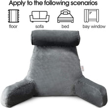 Load image into Gallery viewer, Reading Bed Pillow with Arms
