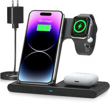 Load image into Gallery viewer, 3 IN 1 Wireless Fast Charger Stand For iphone Watch And Airpod
