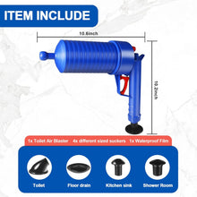 Load image into Gallery viewer, Drain Blaster Air Toilet Sink Plunger Gun Drain Clog Remover Tool
