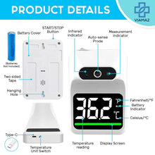 Load image into Gallery viewer, Contactless Wall Mounted Forehead Thermometer
