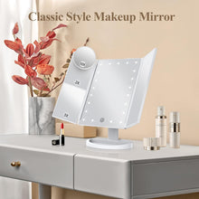 Load image into Gallery viewer, Tri-Fold Led Makeup Mirror With Light
