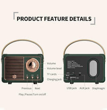 Load image into Gallery viewer, Retro Bluetooth Speaker
