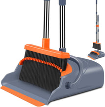 Load image into Gallery viewer, Self-Cleaning Broom And Dustpan Set
