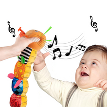 Load image into Gallery viewer, Musical Baby Rattle Stuffed Plush Sensory Caterpillar
