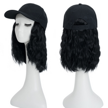 Load image into Gallery viewer, Heat Resistant Synthetic Wavy Wig Extension Baseball Cap
