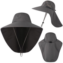 Load image into Gallery viewer, Breathable Wide Brim Outdoor Sun Protection Fishing Hat
