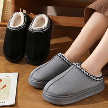 Load image into Gallery viewer, Fluffy Insole Platform Slippers Winter Slip On Faux Fur Shoes
