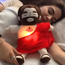 Load image into Gallery viewer, Breathing Jesus Soothing Plushie for Sleep Aid
