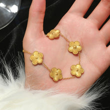 Load image into Gallery viewer, Stainless Steel Lucky Four Leaf Clover Bracelet for Women
