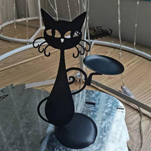 Load image into Gallery viewer, Black Cat Candle Holder
