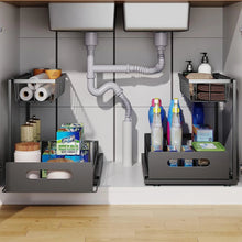 Load image into Gallery viewer, 2 Tier Slide Out Under Sink Organizer
