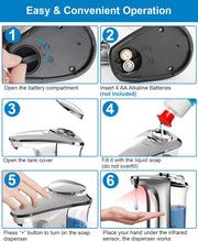 Load image into Gallery viewer, Automatic Touchless Dish Soap Dispenser For Kitchen And Bathroom
