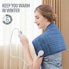 Load image into Gallery viewer, Massaging Heating Pad For Back Pain

