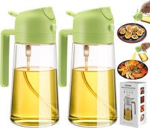 Load image into Gallery viewer, 2 Pack Oil Dispenser And Sprayer Bottle
