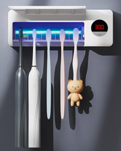 Load image into Gallery viewer, Antibacterial Toothbrush Sanitizer Holder
