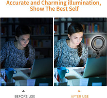 Load image into Gallery viewer, Clip on Laptop Ring Light
