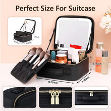 Load image into Gallery viewer, Makeup Bag with Mirror and Lights
