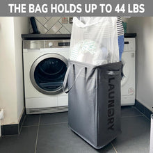 Load image into Gallery viewer, 75L Collapsible Large Laundry Basket with Wheels
