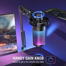 Load image into Gallery viewer, Gaming PC Microphone Podcast Condenser Mic
