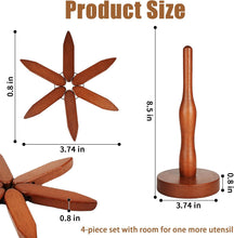 Load image into Gallery viewer, Wooden Trivets For Hot Dishes
