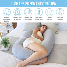 Load image into Gallery viewer, C Shaped Full Body Pregnancy Pillow
