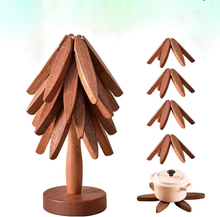 Load image into Gallery viewer, Wooden Trivets For Hot Dishes
