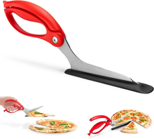 Load image into Gallery viewer, Non-Stick Pizza Scissors with Protective Server
