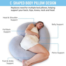 Load image into Gallery viewer, C Shaped Full Body Pregnancy Pillow
