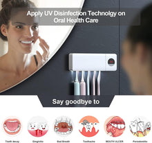 Load image into Gallery viewer, Antibacterial Toothbrush Sanitizer Holder

