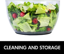 Load image into Gallery viewer, One-Handed Large Lettuce Salad Spinner
