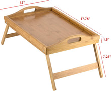 Load image into Gallery viewer, Bed Table Tray with Folding Legs
