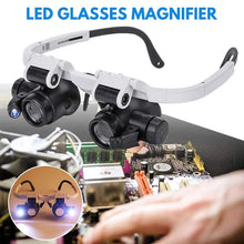 Load image into Gallery viewer, LED Glasses Magnifier 8x 15x 23x
