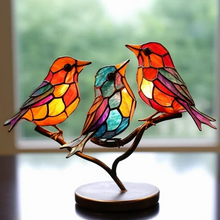 Load image into Gallery viewer, Colorful Birds on Branch Desktop Ornaments
