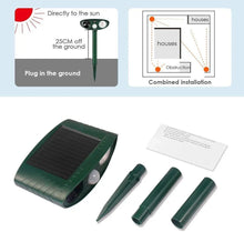 Load image into Gallery viewer, Ultrasonic Chipmunk Repeller - Solar Powered - Get Rid of Chipmunks in 48 Hours
