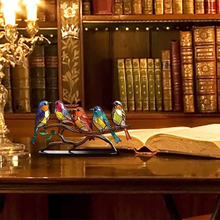 Load image into Gallery viewer, Colorful Birds on Branch Desktop Ornaments
