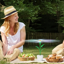 Load image into Gallery viewer, Tabletop Fly Repellent Fan Outdoor Deterrent
