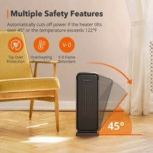 Load image into Gallery viewer, Space Heater Indoor Portable Office Heater Adjustable Thermostat 1500W
