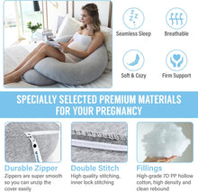 Load image into Gallery viewer, C Shaped Full Body Pregnancy Pillow
