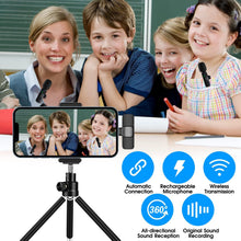 Load image into Gallery viewer, 2 Pack Wireless Microphone For Iphone Ipad
