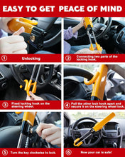 Load image into Gallery viewer, Car Steering Wheel Lock
